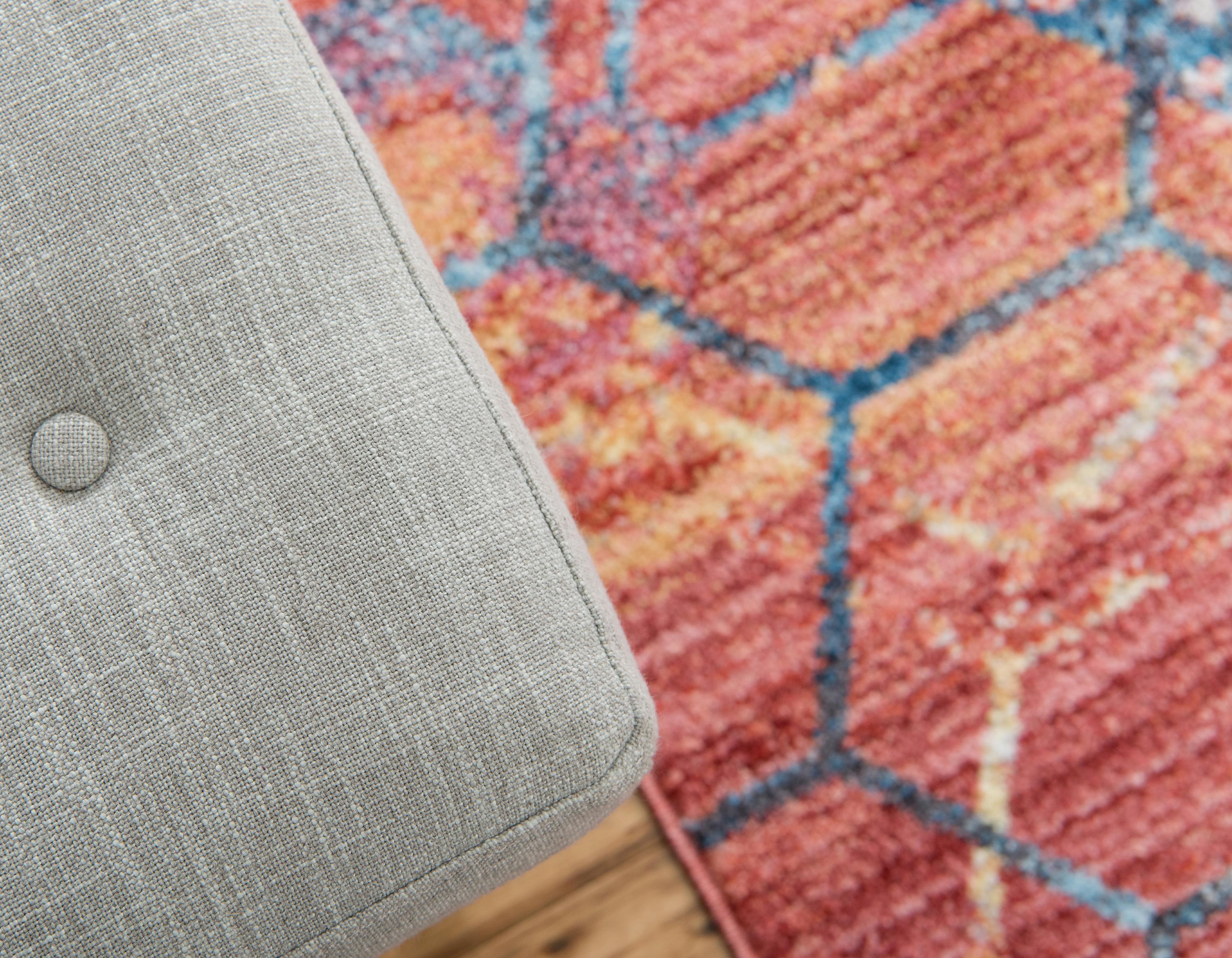 Reuben - Hexagon Pattern Color Blend Rug